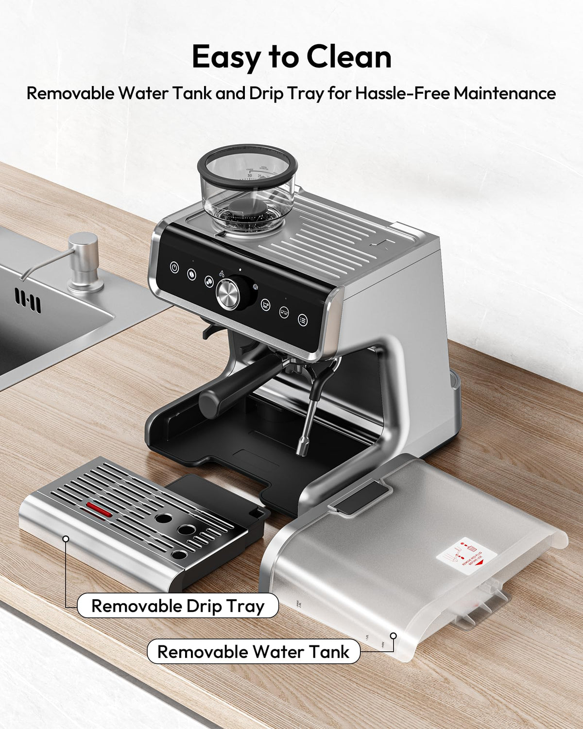 Automatic Espresso Machine With Milk Frother