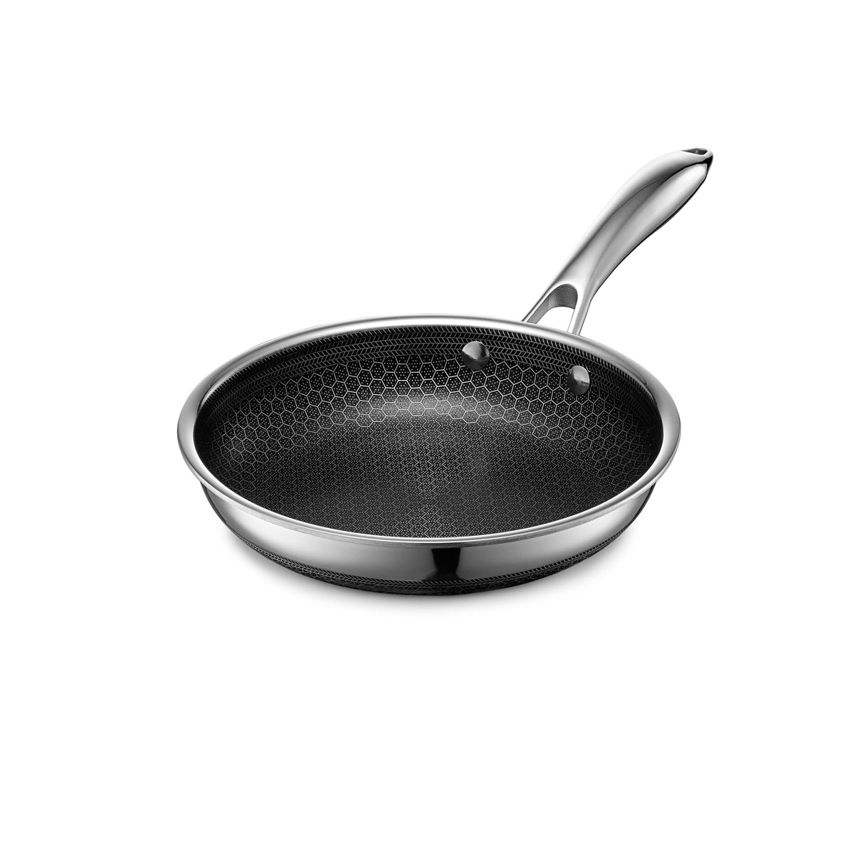 HexClad Hybrid Stainless Steel Frying Pans