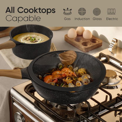 Nonstick Pots and Pans Cookware Set