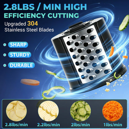 6-in-1 Electric Vegetable Grater and Slicer