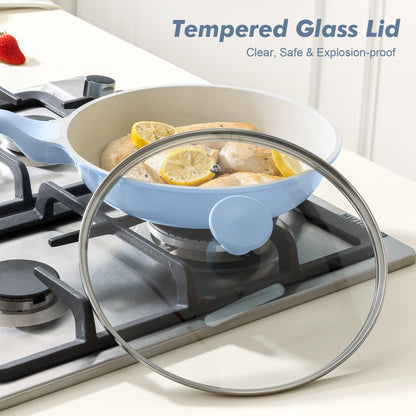 Nonstick Chef Frying Pan With Glass Lid
