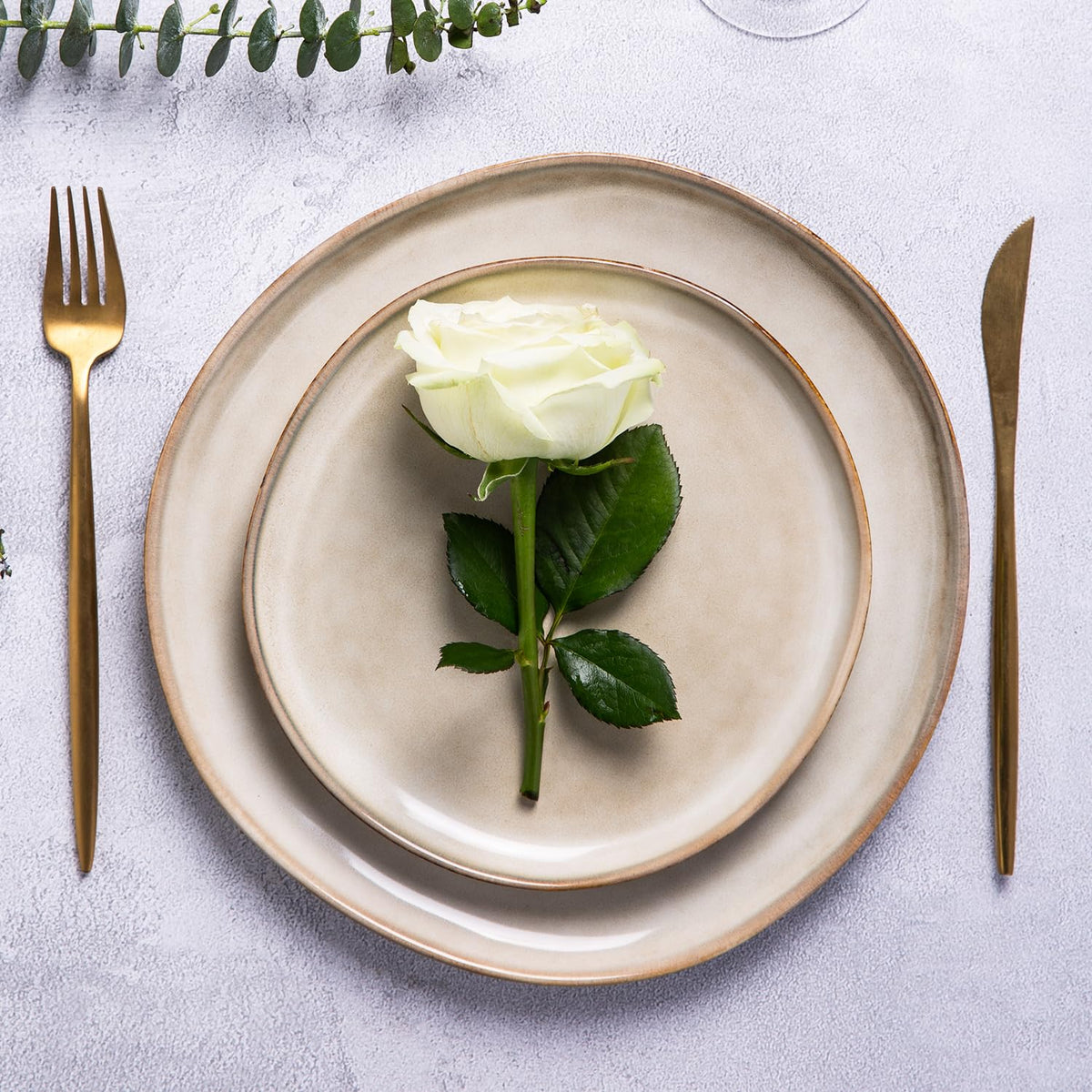 Reactive Glaze Stoneware Dinnerware Set