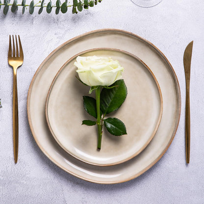 Reactive Glaze Stoneware Dinnerware Set