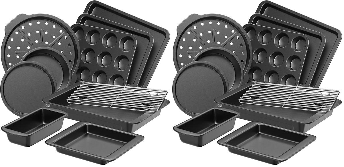 10-Piece Nonstick Stackable Bakeware Set
