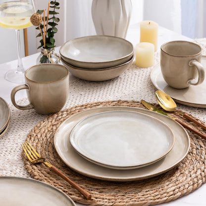 Reactive Glaze Stoneware Dinnerware Set