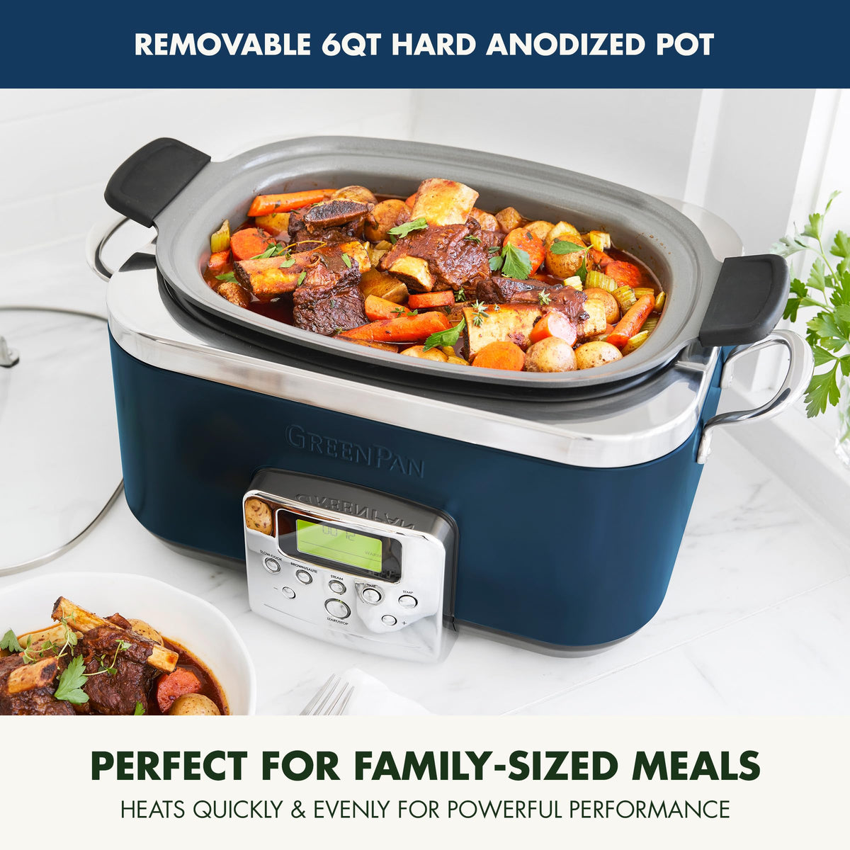 GreenPan Elite 14-in-1 Nonstick 6QT Electric Slow Cooker