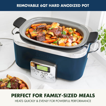 GreenPan Elite 14-in-1 Nonstick 6QT Electric Slow Cooker