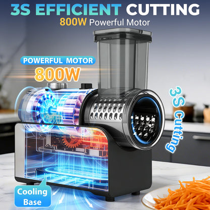 6-in-1 Electric Vegetable Grater and Slicer