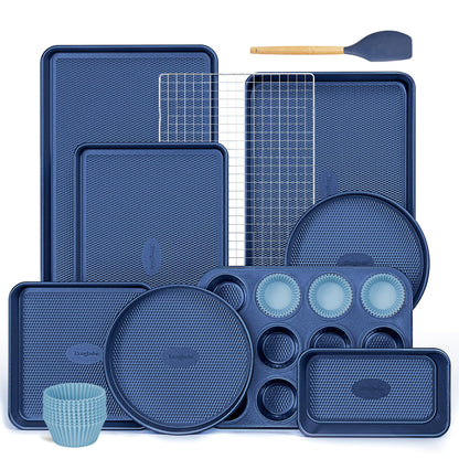 9-Piece Nonstick Bakeware Set With Cooling Rack