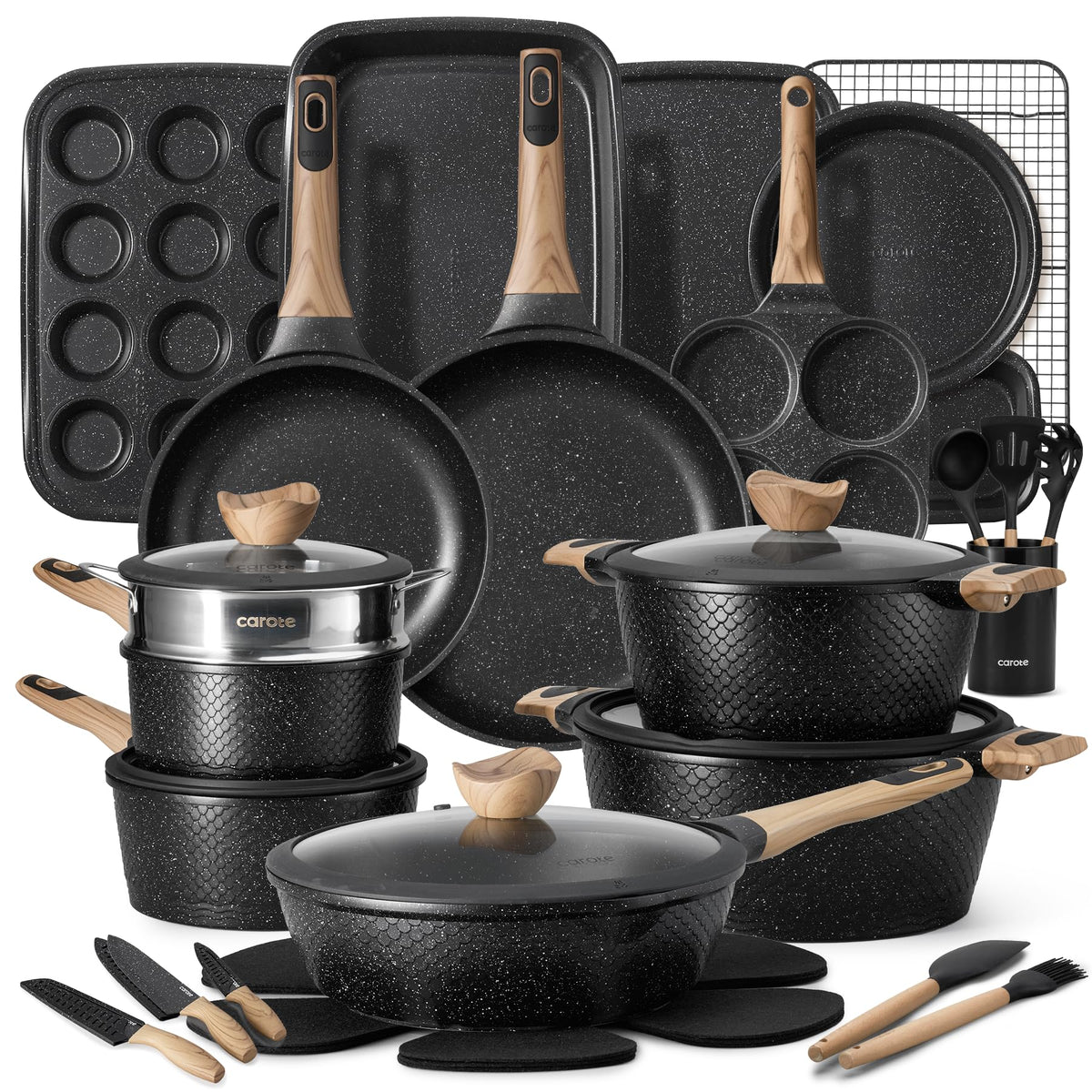 Nonstick Pots and Pans Cookware Set