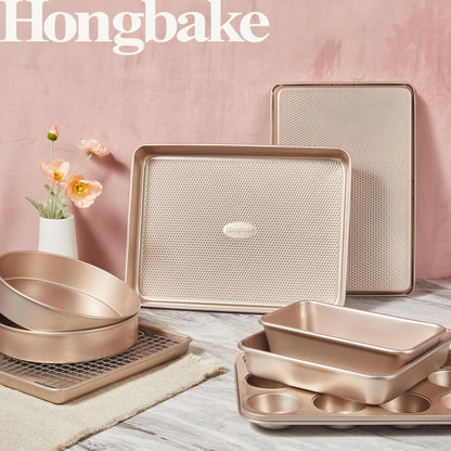 9-Piece Nonstick Bakeware Set With Cooling Rack