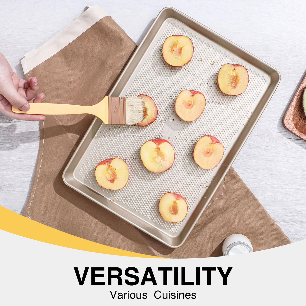 Nonstick Baking Sheet With Diamond Texture