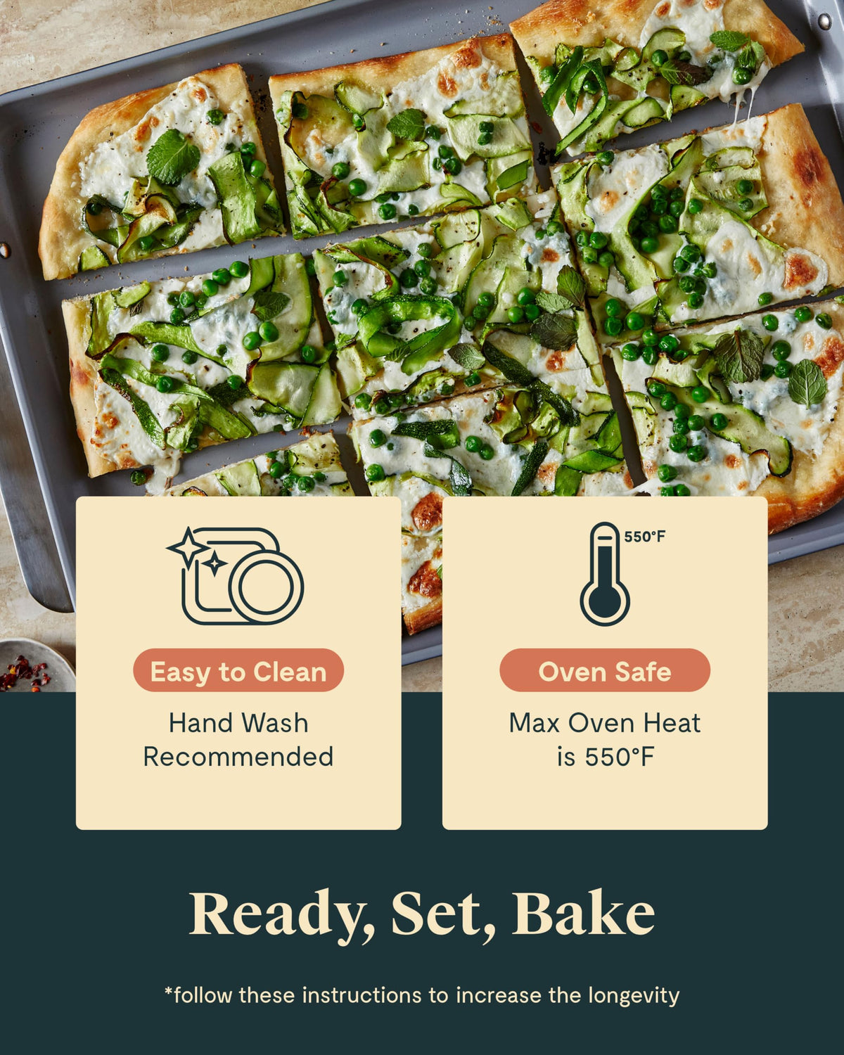 Ceramic Nonstick Bakeware Set for Everyday Baking