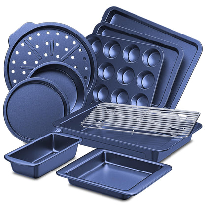 10-Piece Nonstick Stackable Bakeware Set