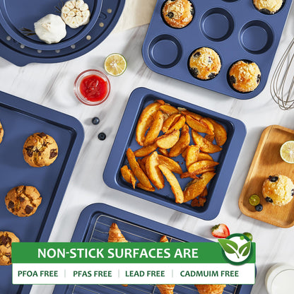 10-Piece Nonstick Stackable Bakeware Set