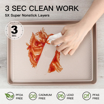 Nonstick Baking Sheet With Diamond Texture